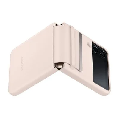 Samsung Flip 4 Flap Leather Cover - Peach